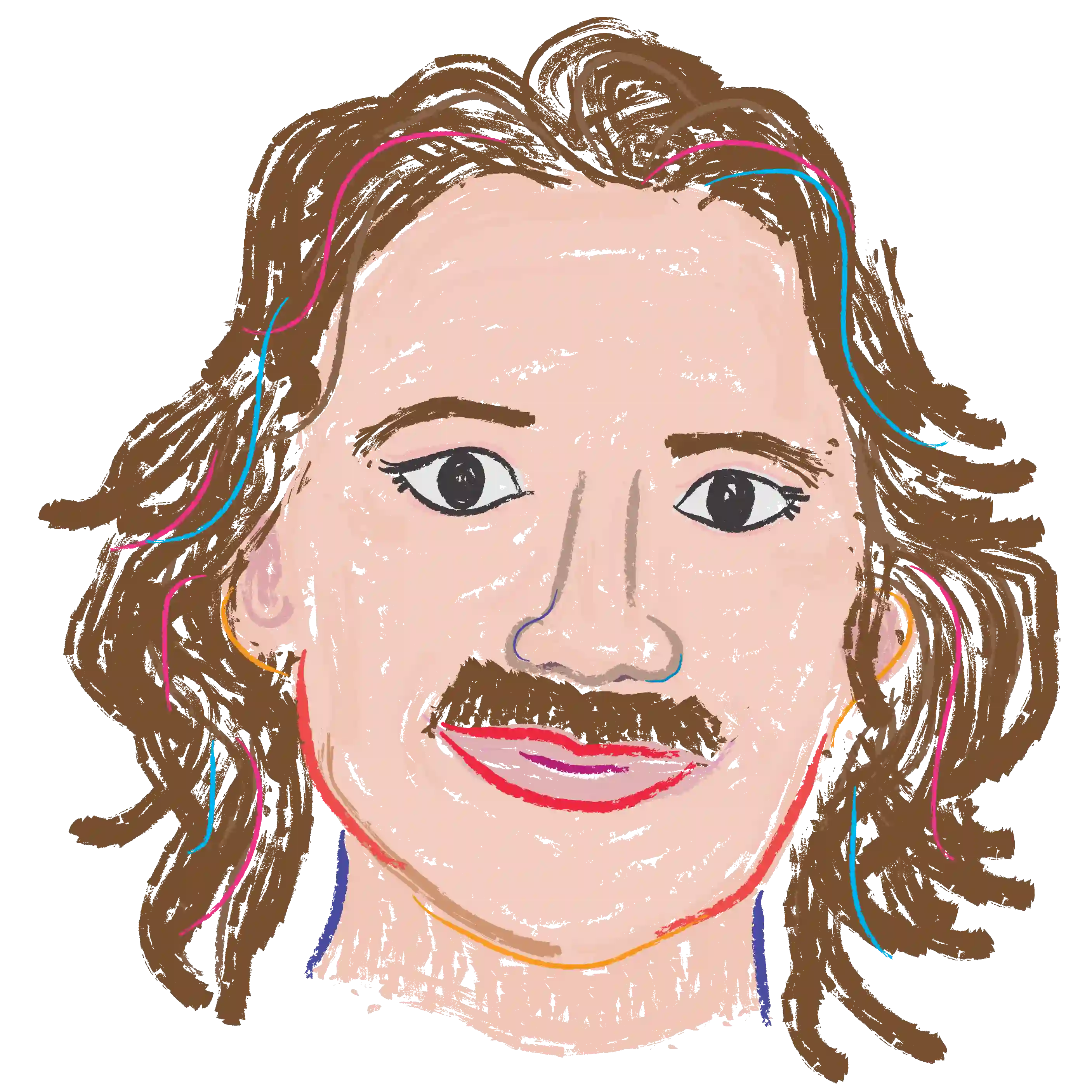 A picture of Craig with too much suntan lotion on his nose.